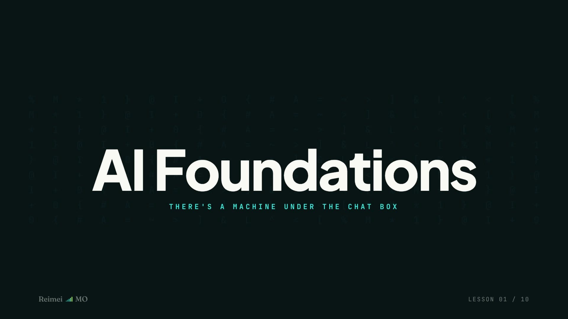 Lesson 01 — What is an AI model? Free preview